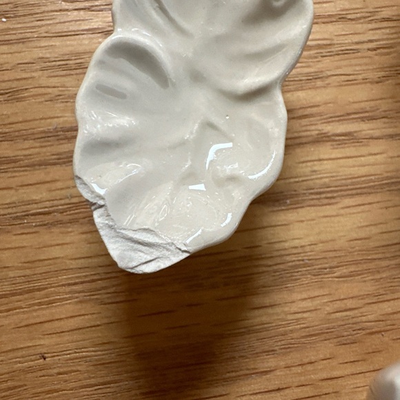 Set Of 4 Soy Sauce Dishes & 4 Chop Stick Rests Leaf Shape & Pattern - Picture 4 of 7